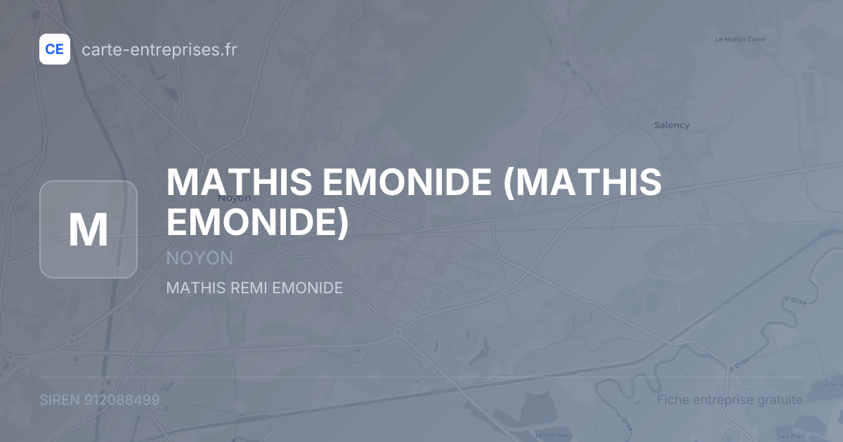 MATHIS EMONIDE — 912088499 — fiche entreprise