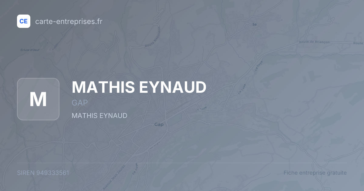 MATHIS EYNAUD — 949333561 — fiche entreprise