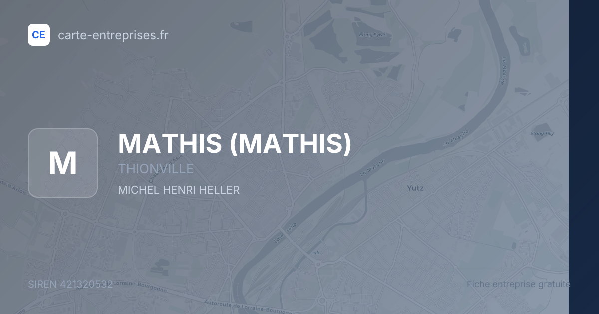 MATHIS — 421320532 — fiche entreprise