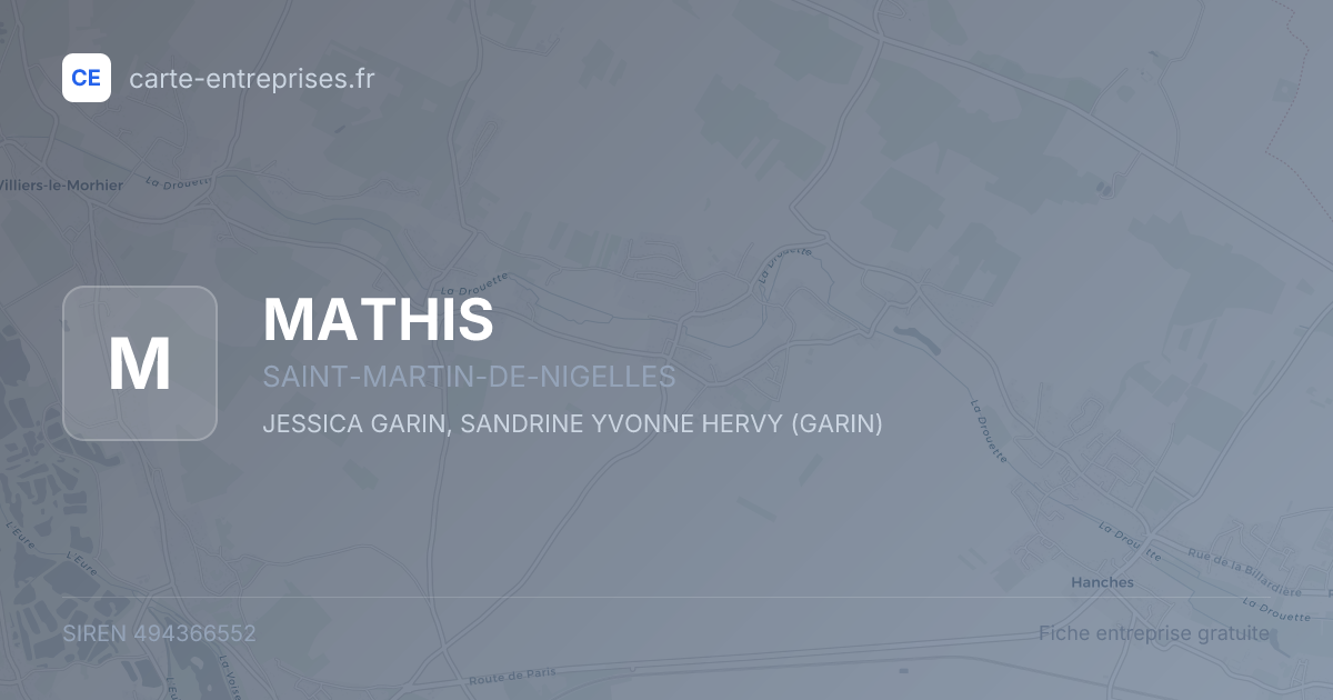 MATHIS — 494366552 — fiche entreprise
