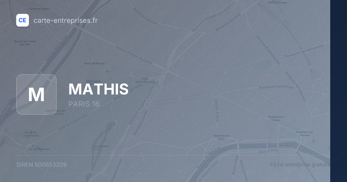 MATHIS — 500653209 — fiche entreprise