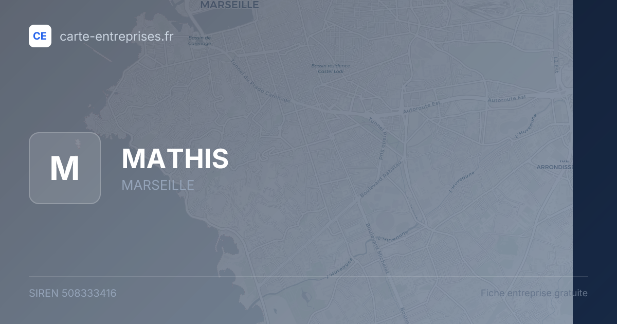 MATHIS — 508333416 — fiche entreprise