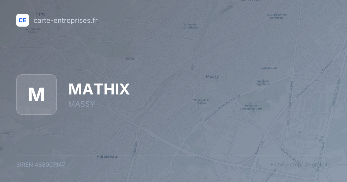 MATHIX — 488007147 — fiche entreprise