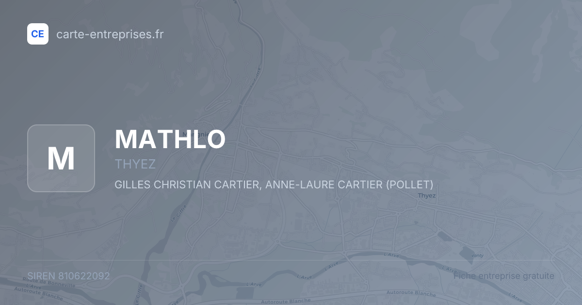 MATHLO — 810622092 — fiche entreprise