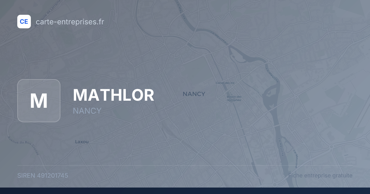 MATHLOR — 491201745 — fiche entreprise