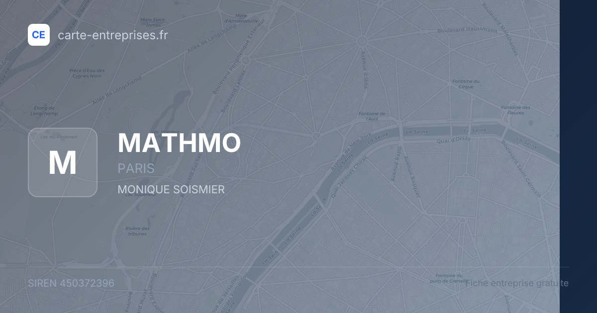 MATHMO — 450372396 — fiche entreprise