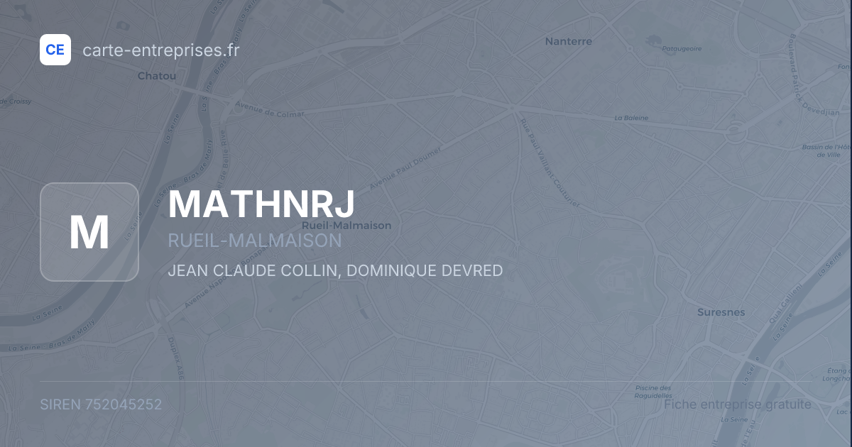 MATHNRJ — 752045252 — fiche entreprise