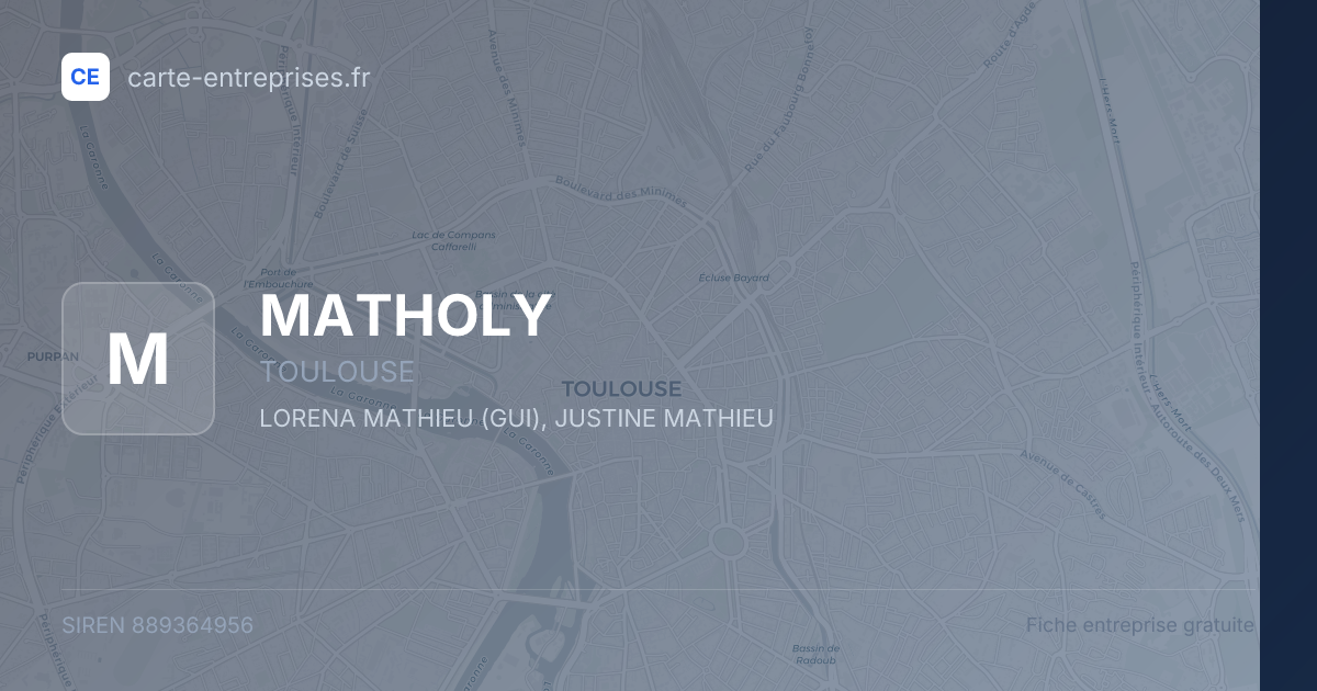 MATHOLY — 889364956 — fiche entreprise