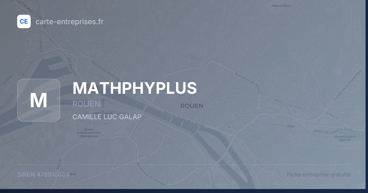 MATHPHYPLUS — 478916604 — fiche entreprise