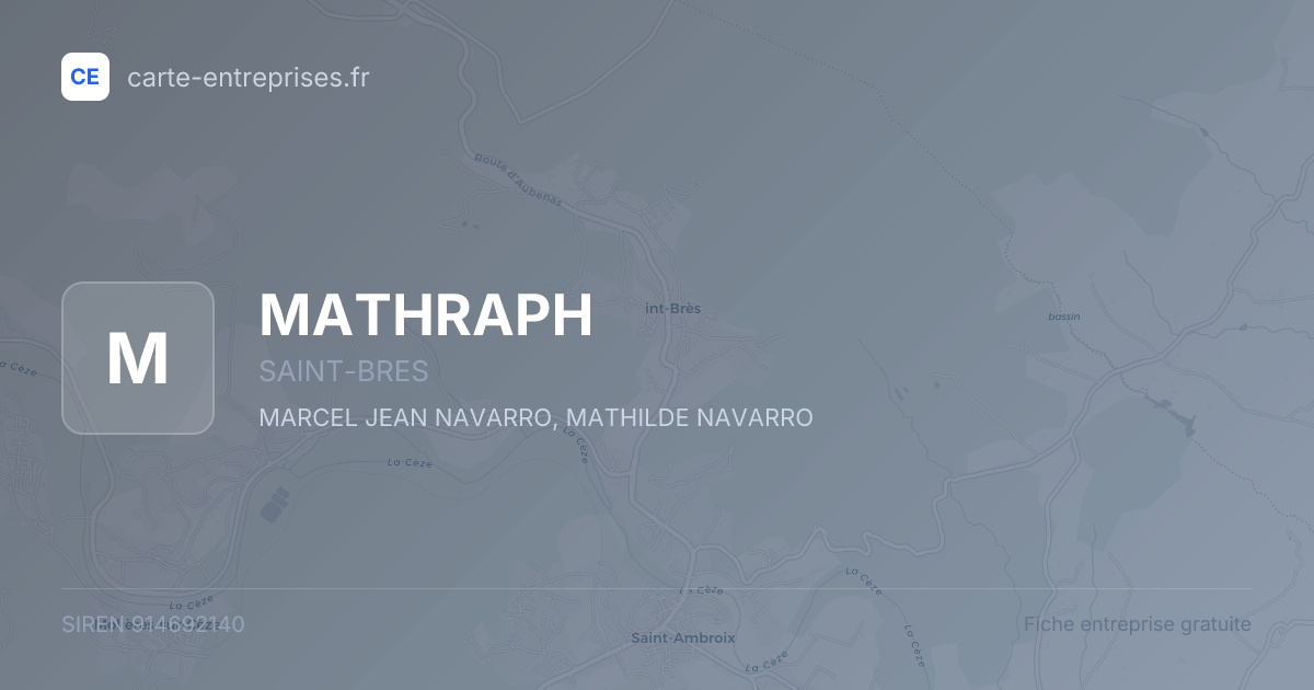 MATHRAPH — 914692140 — fiche entreprise