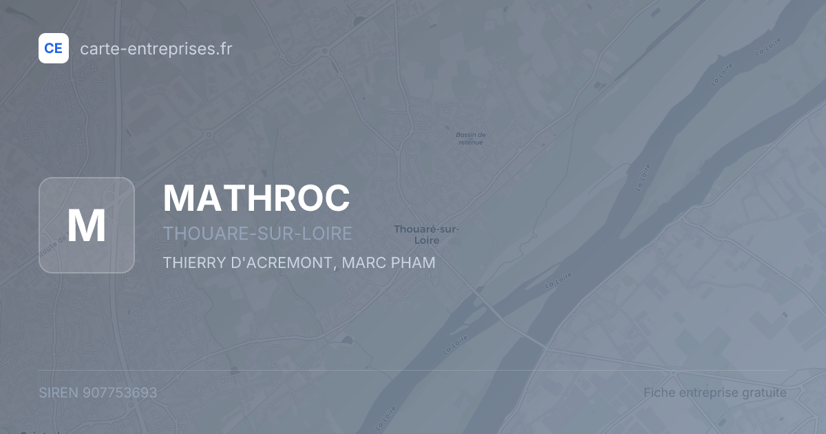 MATHROC — 907753693 — fiche entreprise
