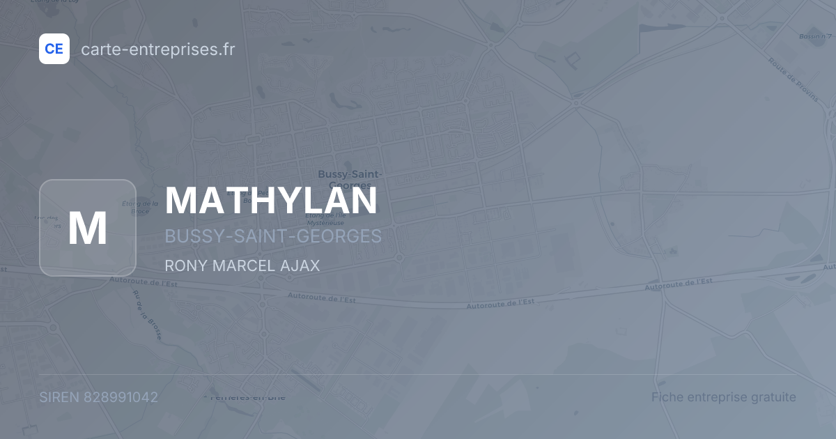 MATHYLAN — 828991042 — fiche entreprise