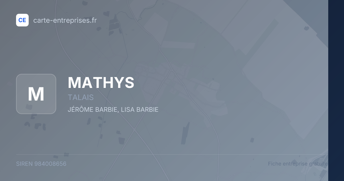 MATHYS — 984008656 — fiche entreprise