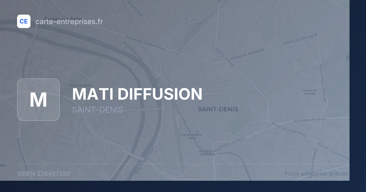 MATI DIFFUSION — 338407380 — fiche entreprise