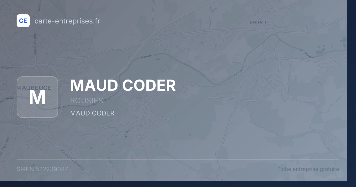 MAUD CODER — 522239037 — fiche entreprise