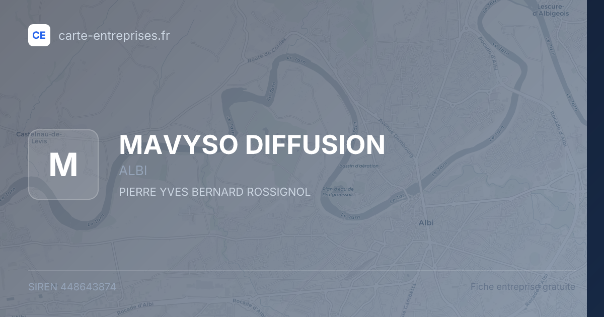 MAVYSO DIFFUSION — 448643874 — fiche entreprise