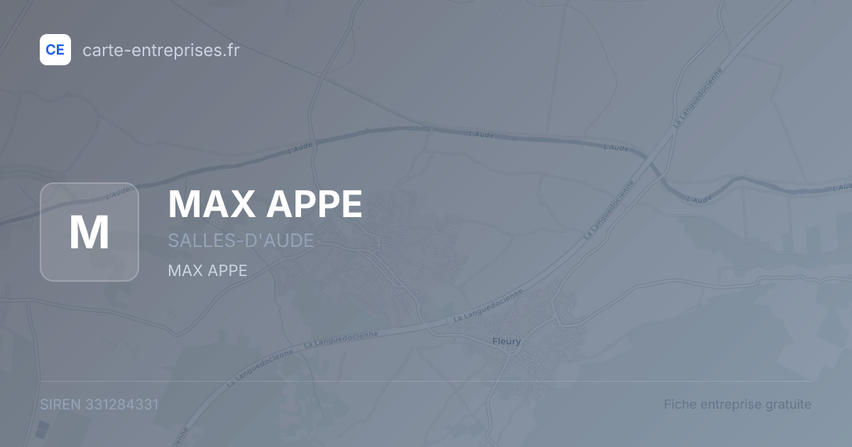 MAX APPE — 331284331 — fiche entreprise