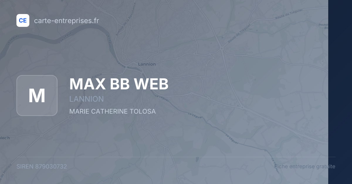 MAX BB WEB — 879030732 — fiche entreprise