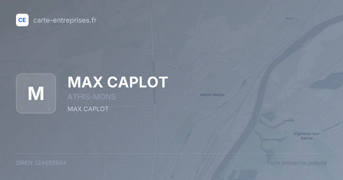 MAX CAPLOT — 324650944 — fiche entreprise