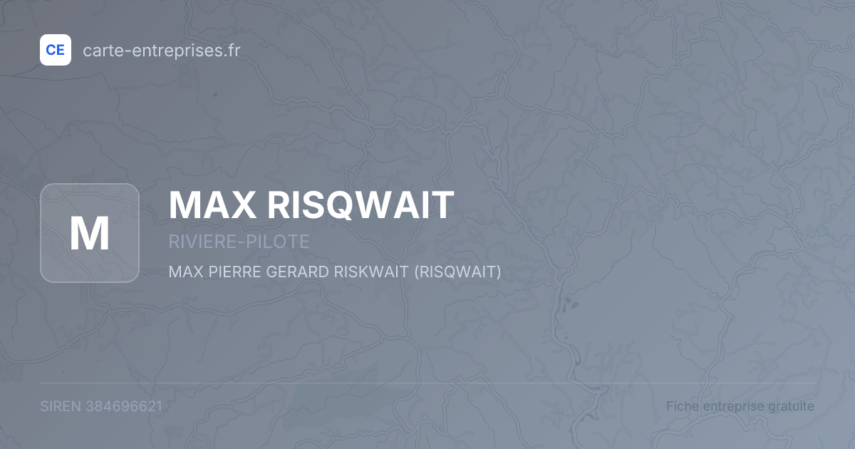 MAX RISQWAIT — 384696621 — fiche entreprise