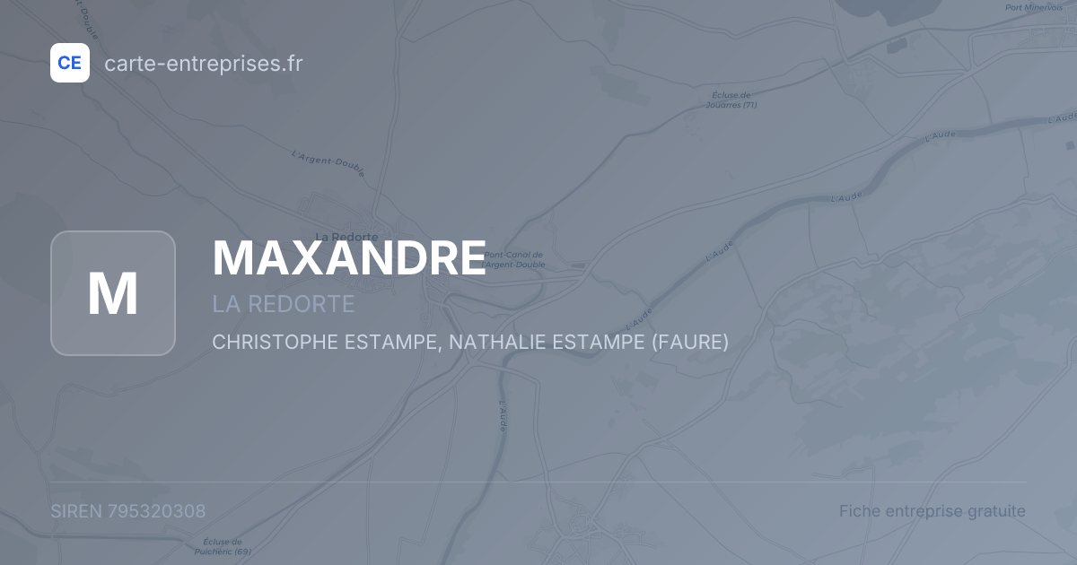 MAXANDRE — 795320308 — fiche entreprise