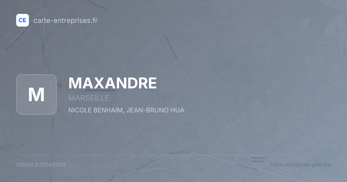 MAXANDRE — 830140869 — fiche entreprise