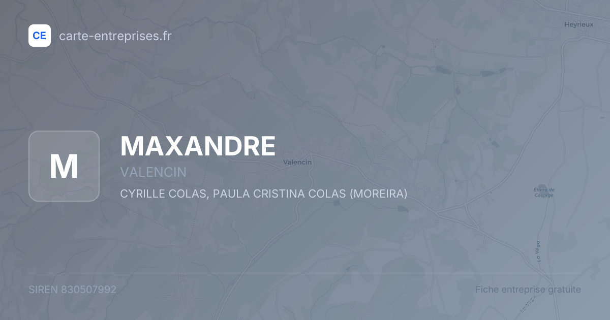 MAXANDRE — 830507992 — fiche entreprise