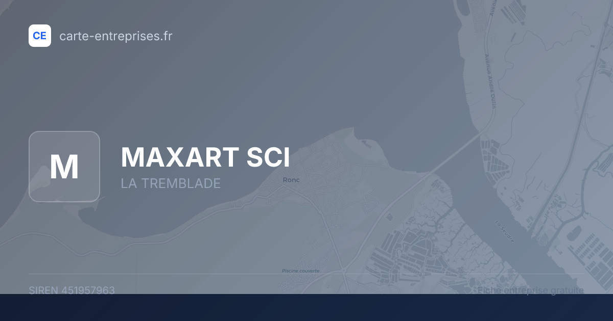 MAXART SCI — 451957963 — fiche entreprise