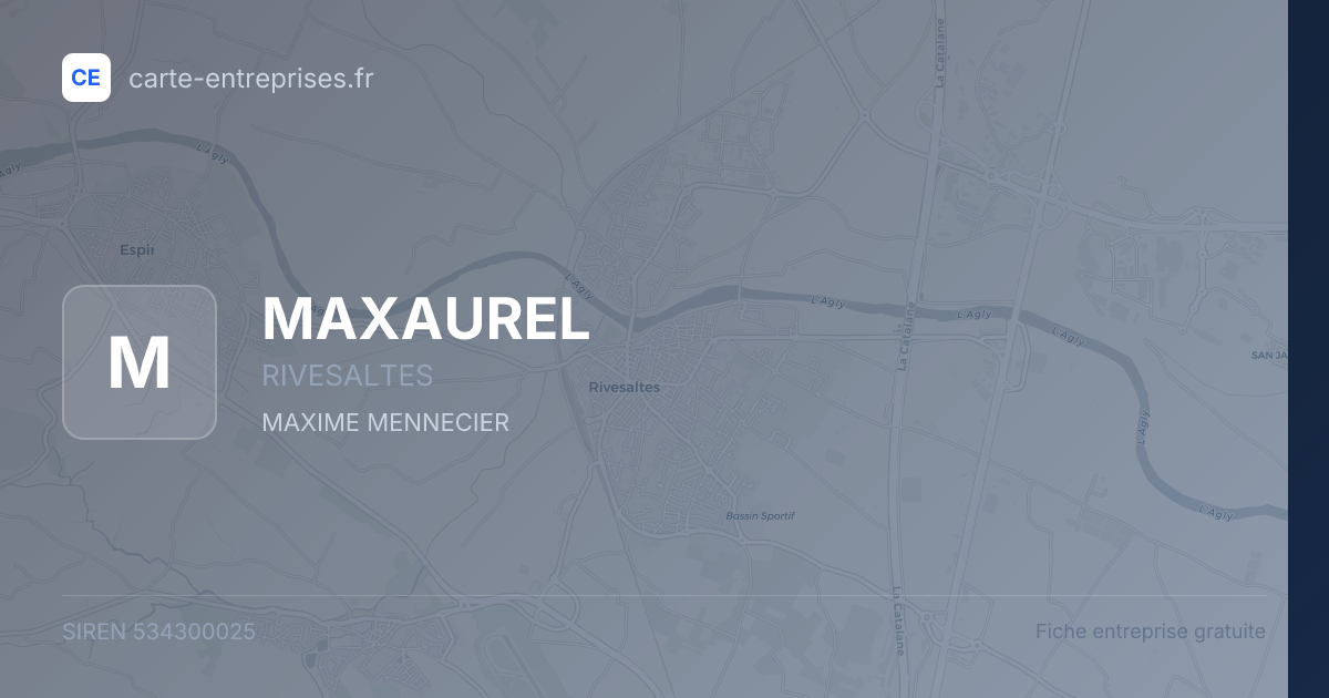 MAXAUREL — 534300025 — fiche entreprise