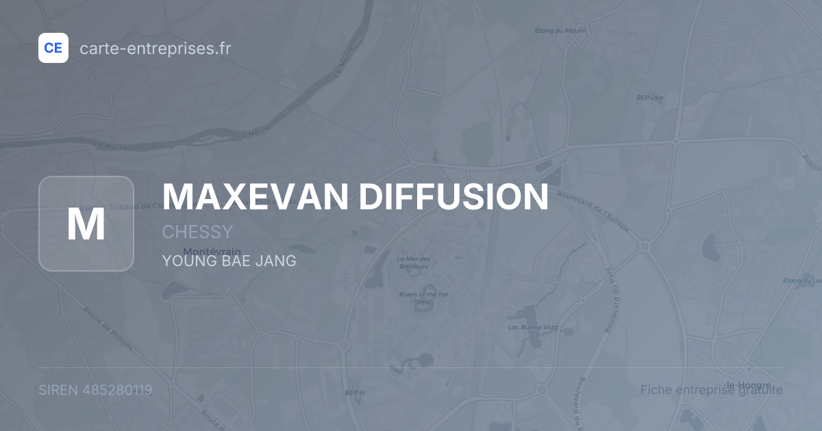 MAXEVAN DIFFUSION — 485280119 — fiche entreprise