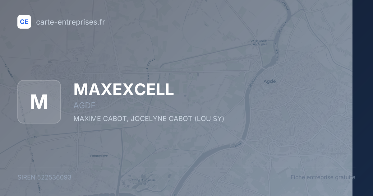 MAXEXCELL — 522536093 — fiche entreprise
