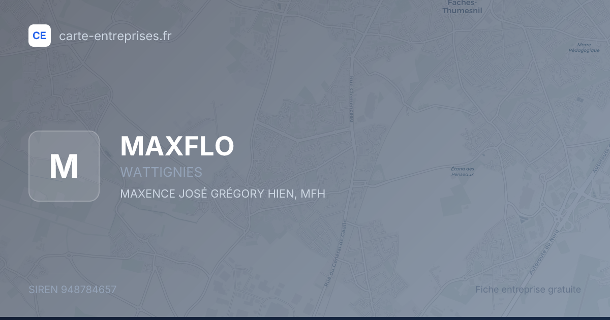 MAXFLO — 948784657 — fiche entreprise