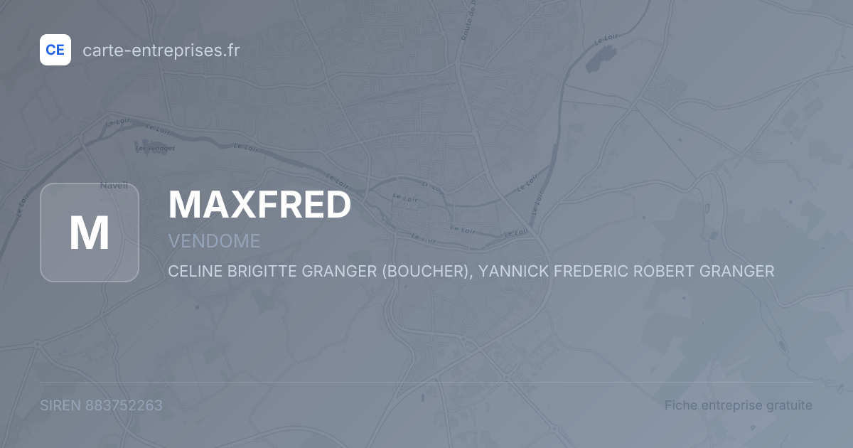 MAXFRED — 883752263 — fiche entreprise