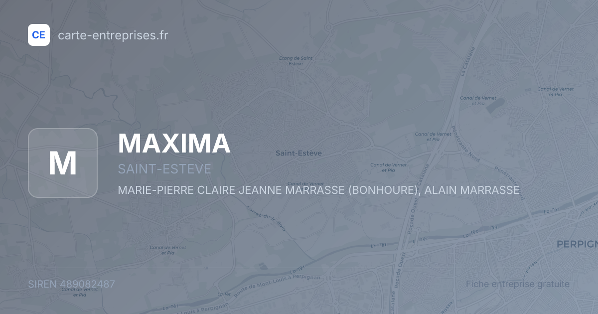 MAXIMA — 489082487 — fiche entreprise