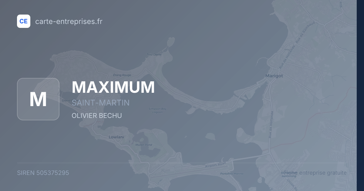 MAXIMUM — 505375295 — fiche entreprise