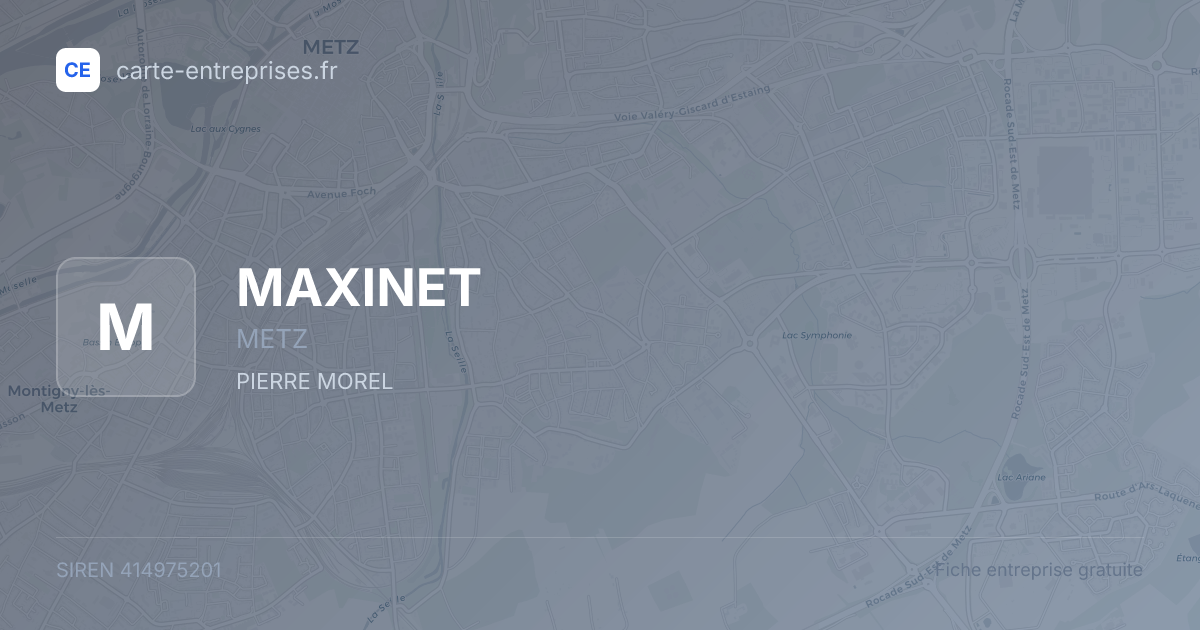 MAXINET — 414975201 — fiche entreprise