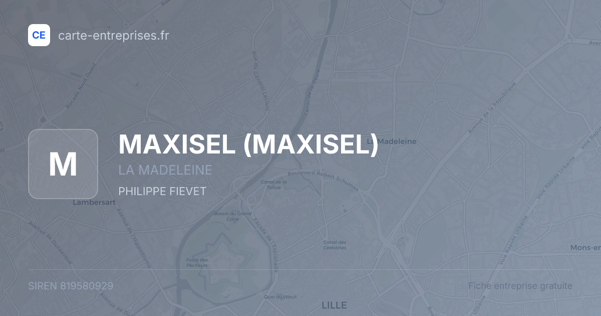 MAXISEL — 819580929 — fiche entreprise
