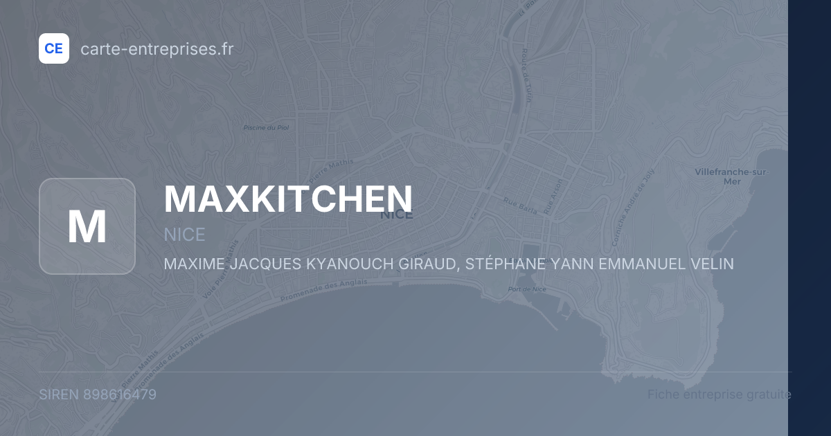 MAXKITCHEN — 898616479 — fiche entreprise