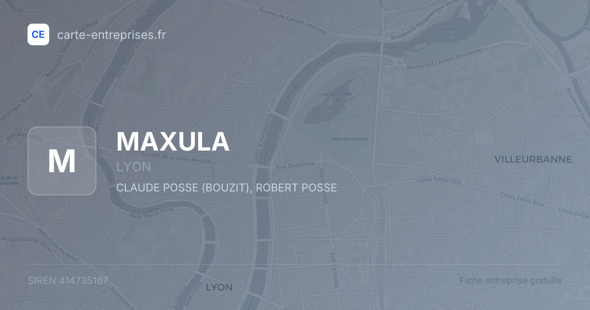 MAXULA — 414735167 — fiche entreprise