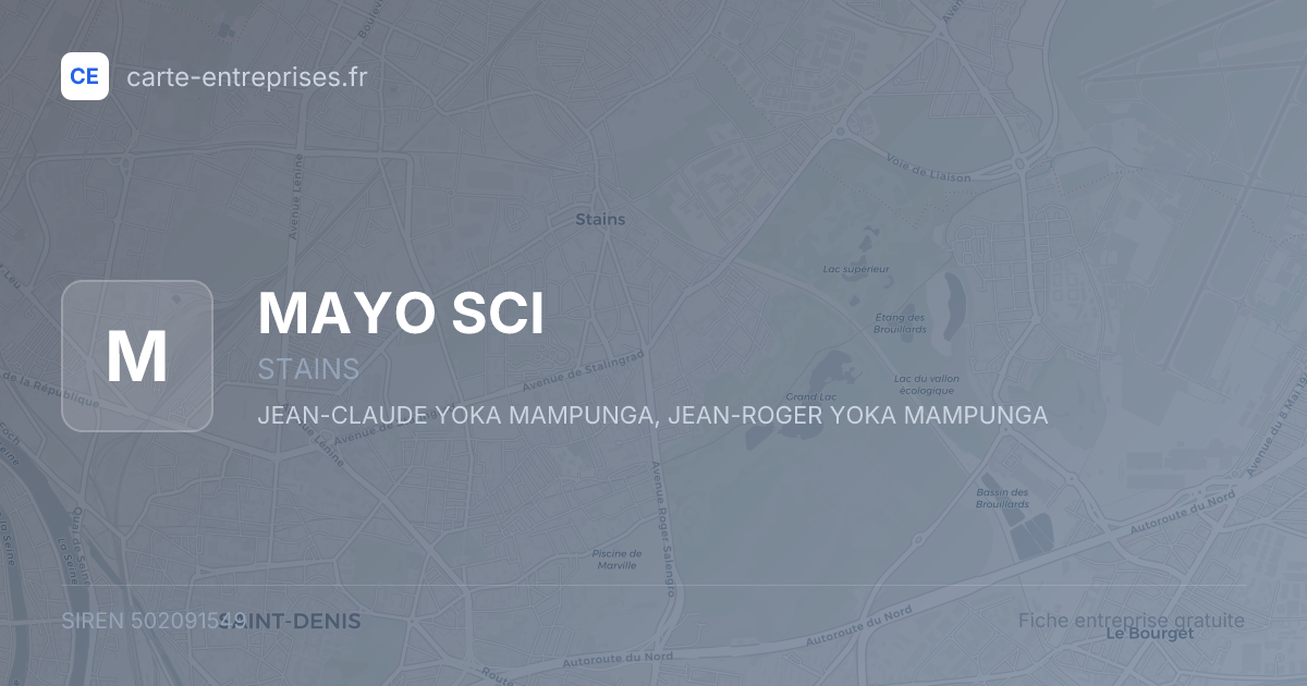 MAYO SCI — 502091549 — fiche entreprise