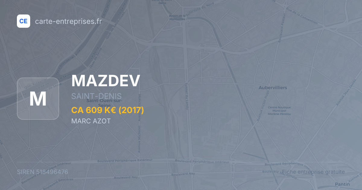 MAZDEV — 518496476 — fiche entreprise