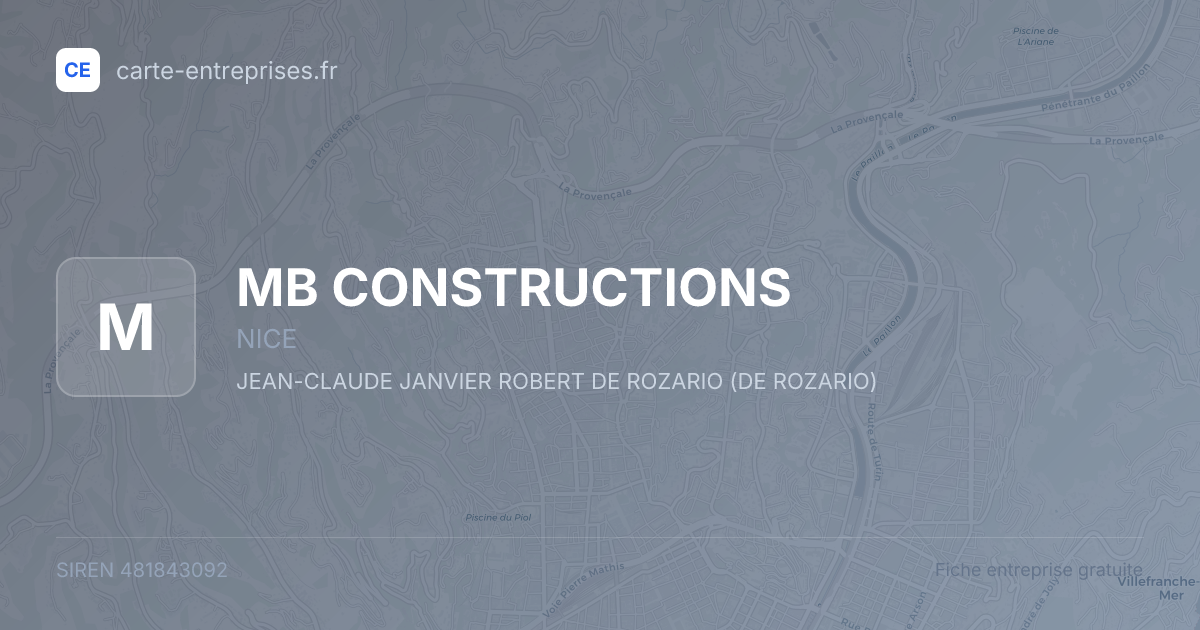 MB CONSTRUCTIONS — 481843092 — fiche entreprise