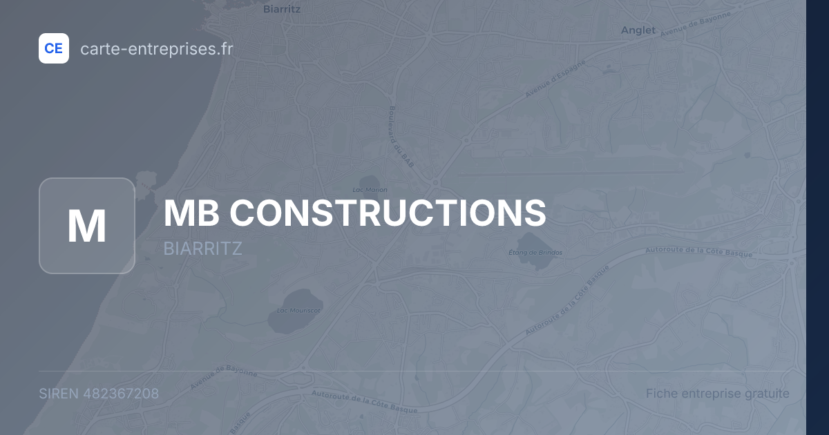 MB CONSTRUCTIONS — 482367208 — fiche entreprise