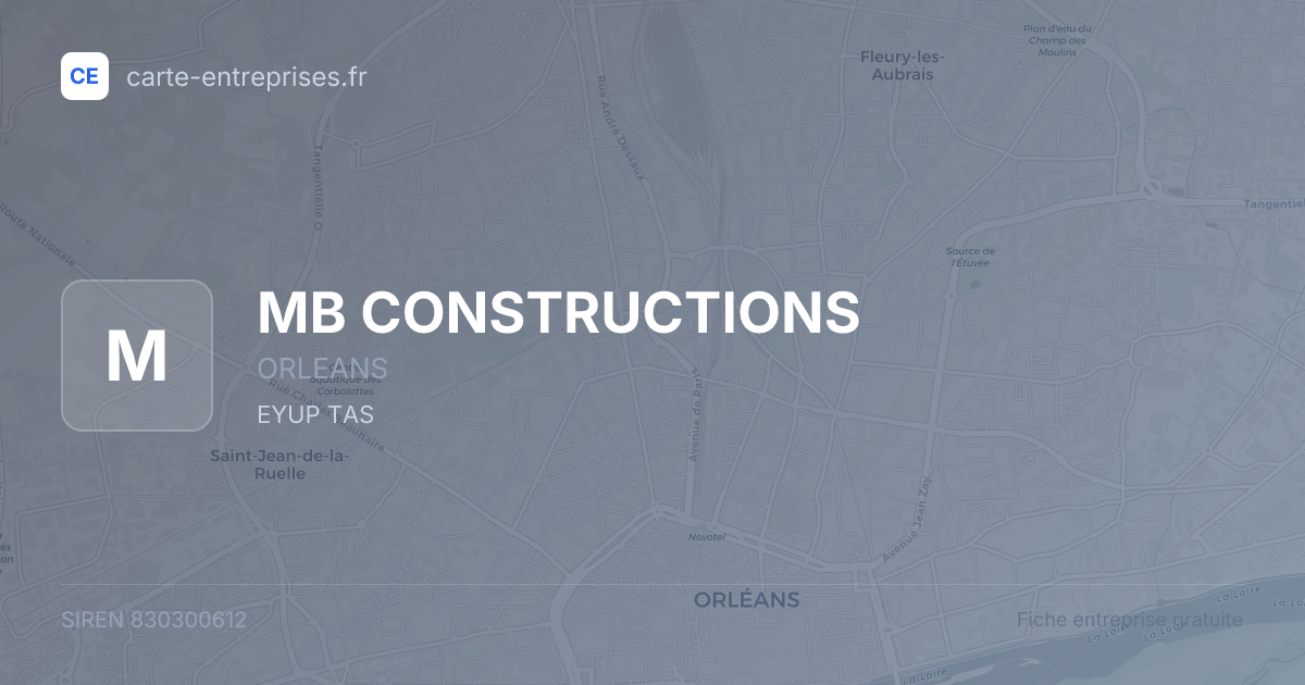 MB CONSTRUCTIONS — 830300612 — fiche entreprise