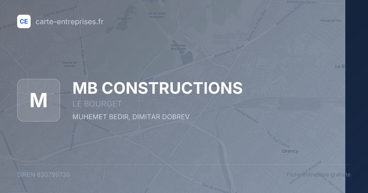 MB CONSTRUCTIONS — 830799730 — fiche entreprise