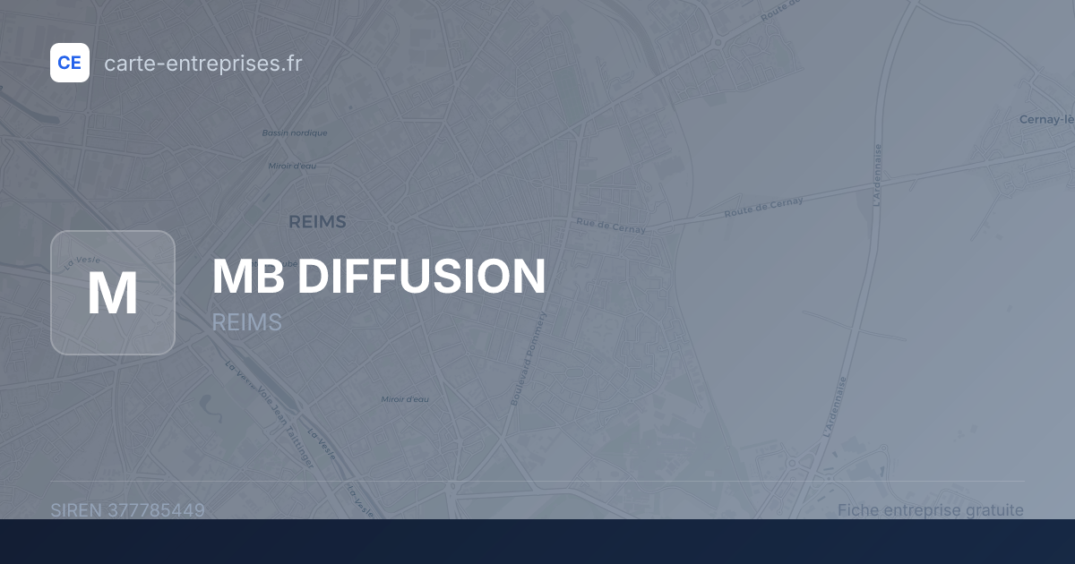 MB DIFFUSION — 377785449 — fiche entreprise