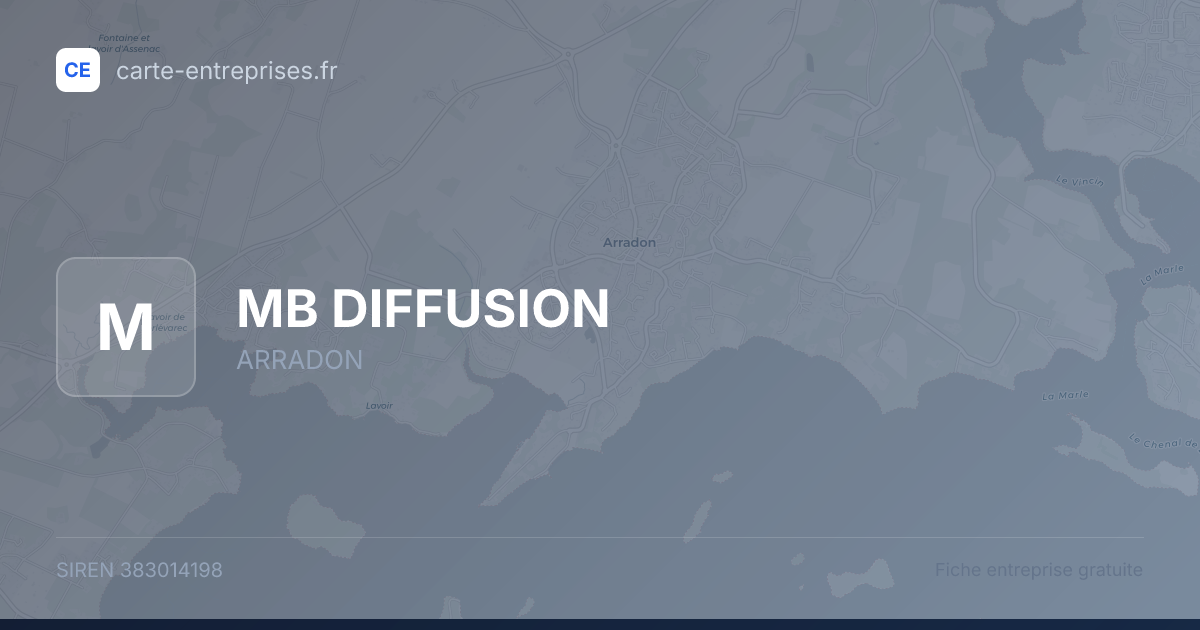 MB DIFFUSION — 383014198 — fiche entreprise