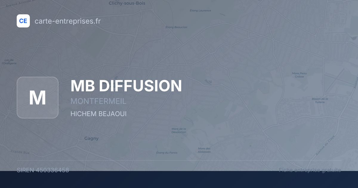 MB DIFFUSION — 450336458 — fiche entreprise