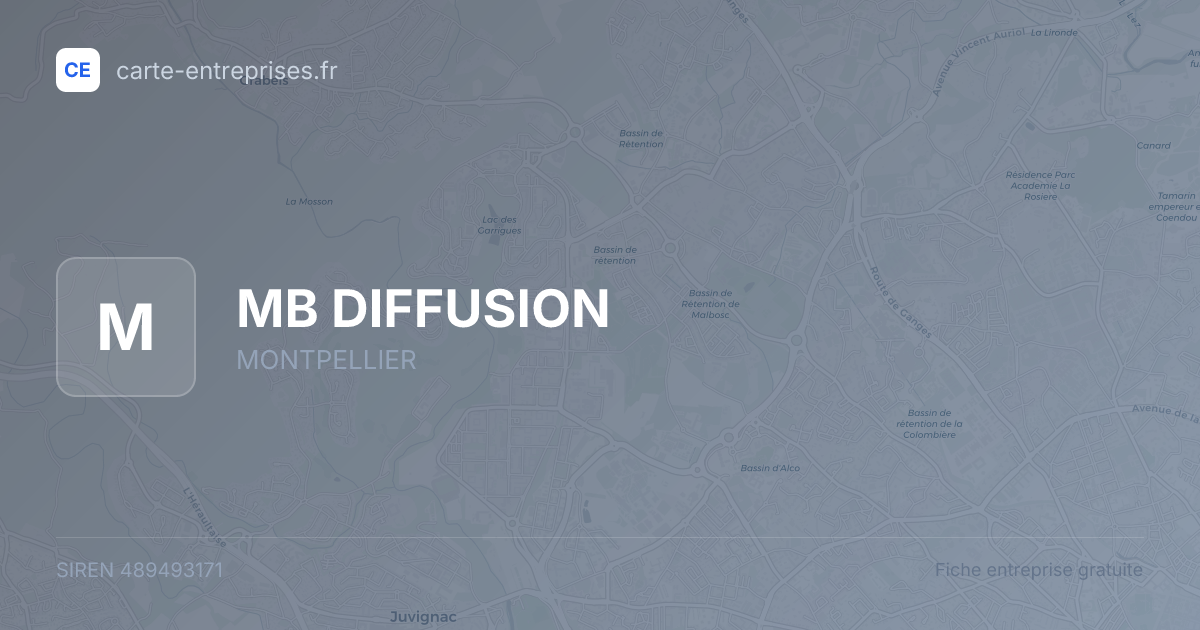 MB DIFFUSION — 489493171 — fiche entreprise