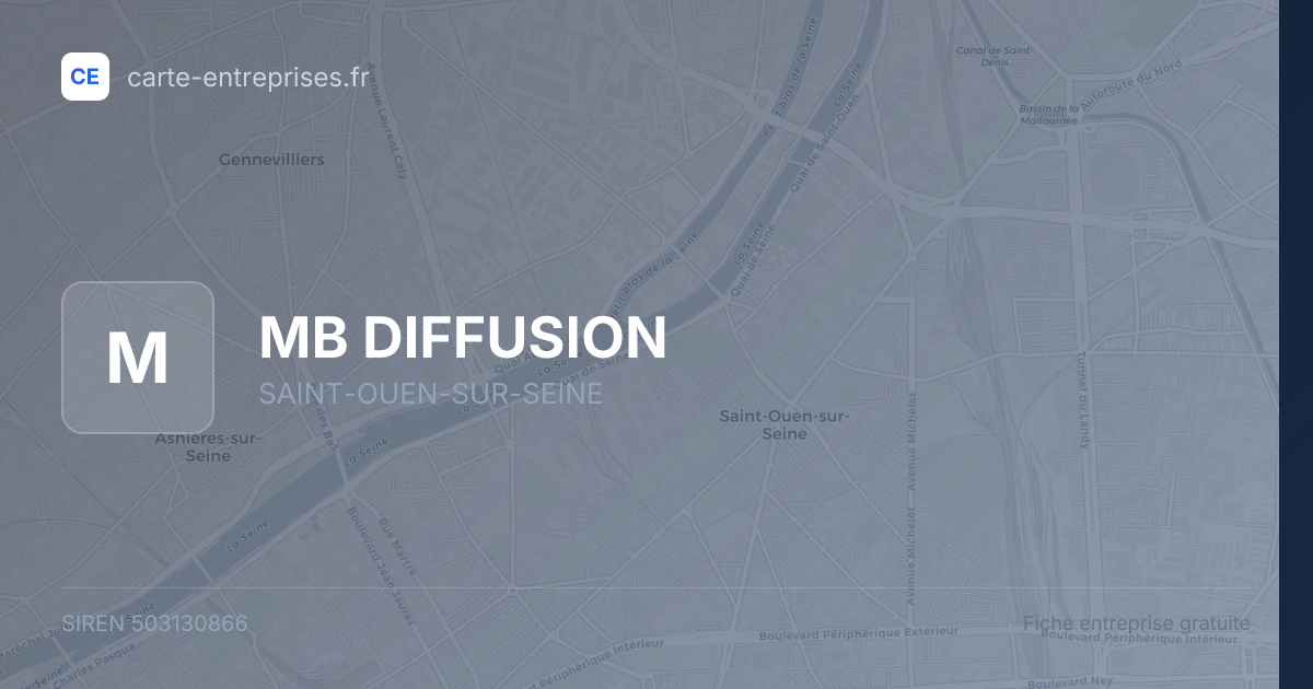 MB DIFFUSION — 503130866 — fiche entreprise
